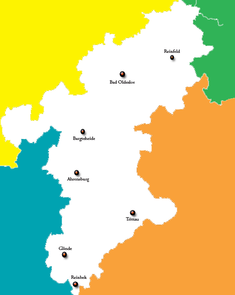 Karte Kreis Stormarn